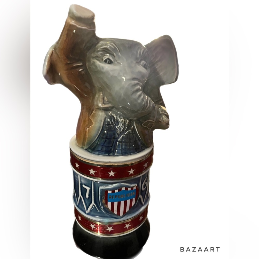 Rare - Vintage 1976 Republican Jim Beam Decanter